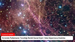 Evrende Patlamanın Yarattığı Renkli Sanat Eseri: Vela Süpernova Kalıntısı