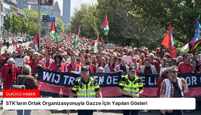 STK’ların Ortak Organizasyonuyla Gazze İçin Yapılan Gösteri