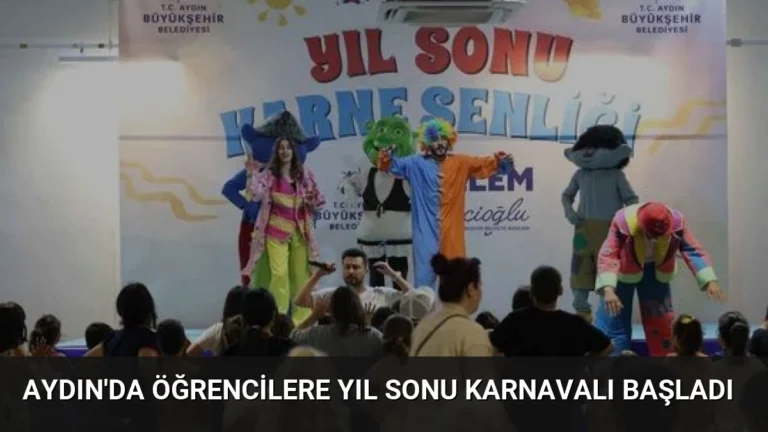 Aydın’da Öğrencilere Yıl Sonu Karnavalı Başladı