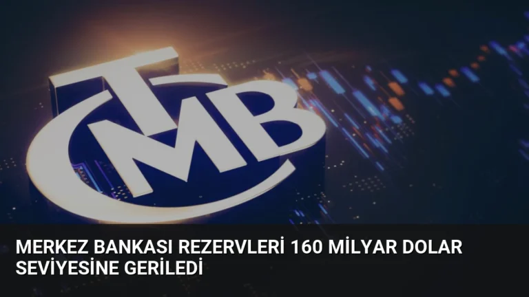 Merkez Bankası Rezervleri 160 Milyar Dolar Seviyesine Geriledi