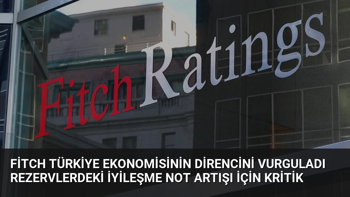 Fitch Türkiye Ekonomisinin Direncini Vurguladı Rezervlerdeki İyileşme Not Artışı İçin Kritik