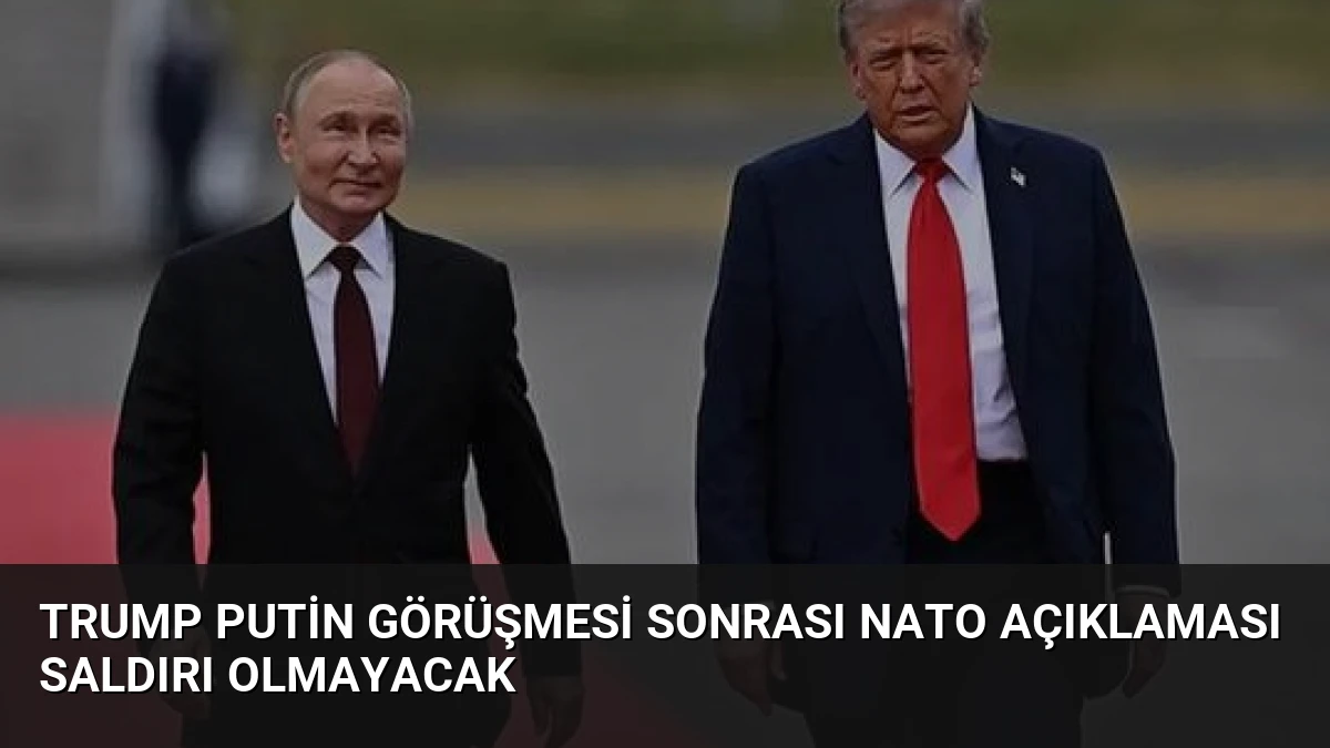 Trump Putin Görüşmesi Sonrası NATO Açıklaması Saldırı Olmayacak