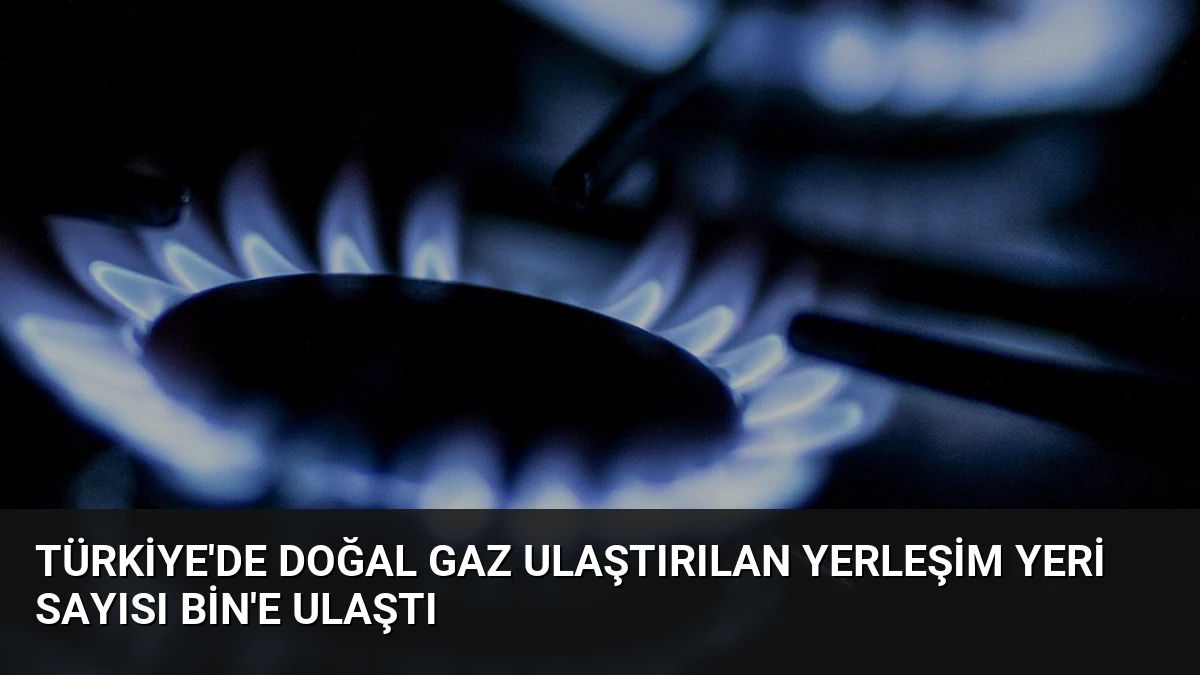 Türkiye’de Doğal Gaz Ulaştırılan Yerleşim Yeri Sayısı Bin’e Ulaştı